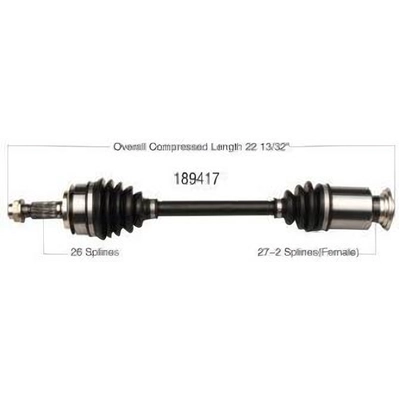 New CV Shaft by WORLDPARTS - 189417 pa1