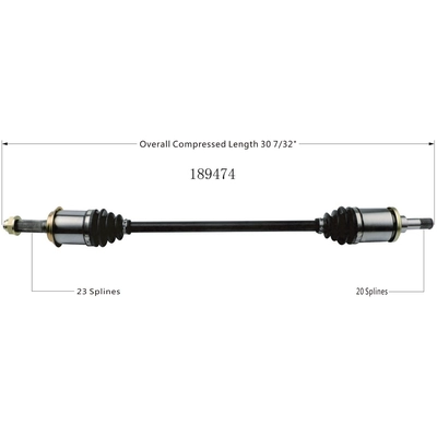 New CV Shaft by WORLDPARTS - 189474 pa3