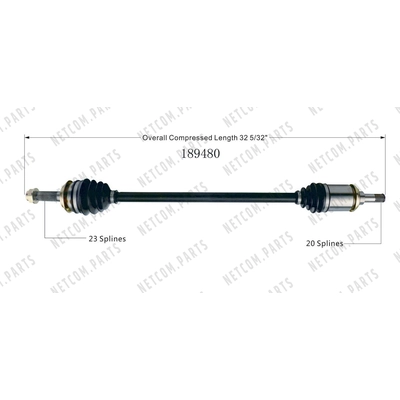 New CV Shaft by WORLDPARTS - 189480 pa1