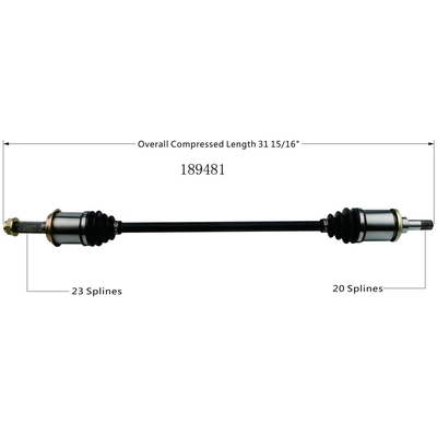 New CV Shaft by WORLDPARTS - 189481 pa2