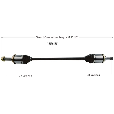 New CV Shaft by WORLDPARTS - 189481 pa3