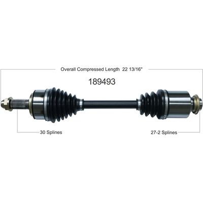 New CV Shaft by WORLDPARTS - 189493 pa1