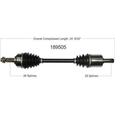 New CV Shaft by WORLDPARTS - 189505 pa1