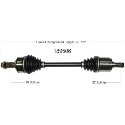 New CV Shaft by WORLDPARTS - 189506 pa1