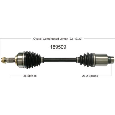 New CV Shaft by WORLDPARTS - 189509 pa1