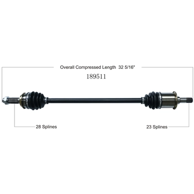 New CV Shaft by WORLDPARTS - 189511 pa1