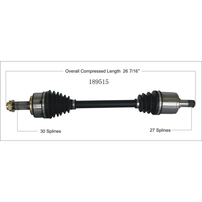 New CV Shaft by WORLDPARTS - 189515 pa2