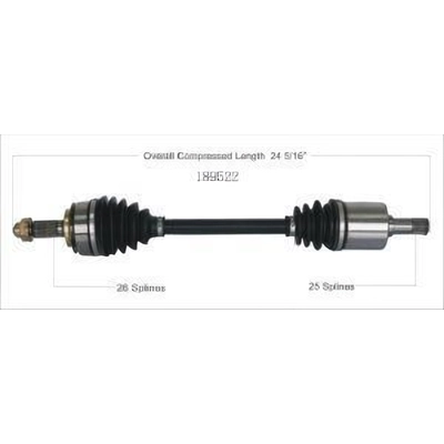 New CV Shaft by WORLDPARTS - 189522 pa3