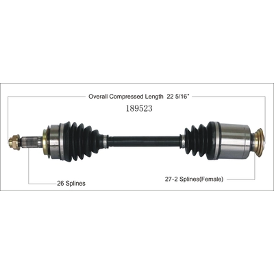 New CV Shaft by WORLDPARTS - 189523 pa2