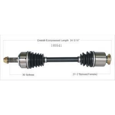 New CV Shaft by WORLDPARTS - 189541 pa3