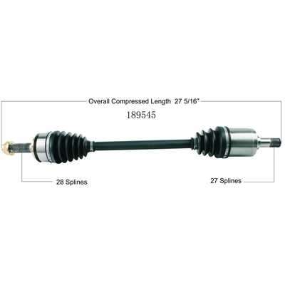 New CV Shaft by WORLDPARTS - 189545 pa2