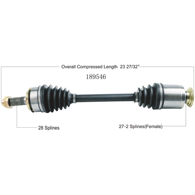 New CV Shaft by WORLDPARTS - 189546 pa2