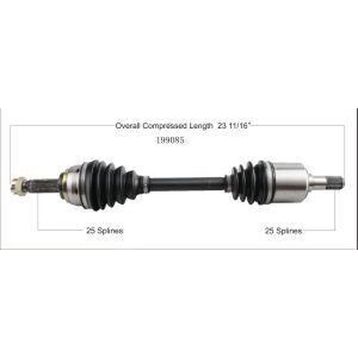 New CV Shaft by WORLDPARTS - 199085 pa1