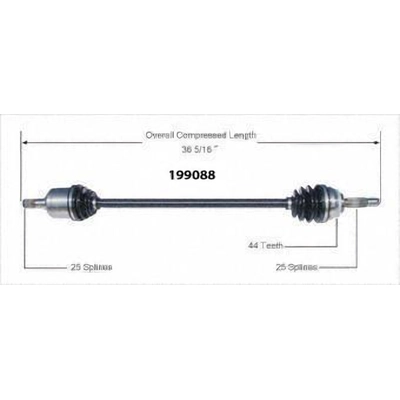 Arbre CV neuf by WORLDPARTS - 199088 pa4