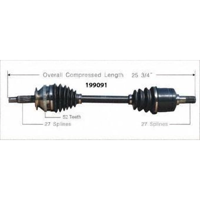 New CV Shaft by WORLDPARTS - 199091 pa1