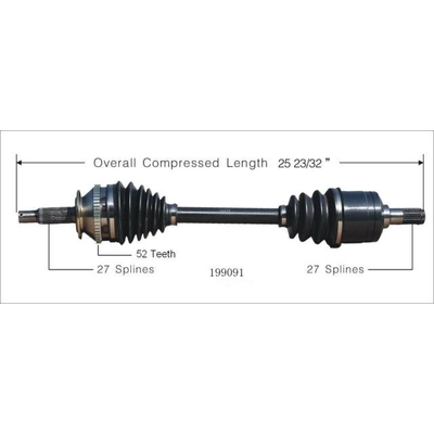 New CV Shaft by WORLDPARTS - 199091 pa2