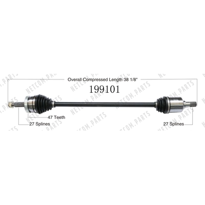 New CV Shaft by WORLDPARTS - 199101 pa1