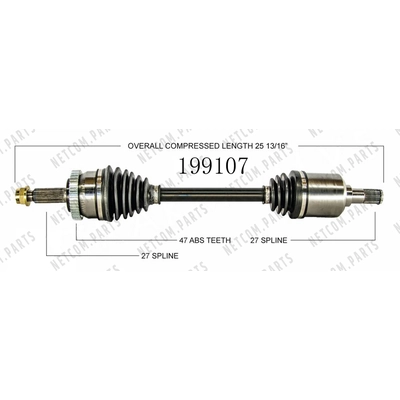 New CV Shaft by WORLDPARTS - 199107 pa1