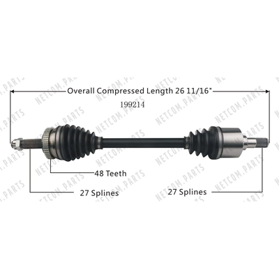 New CV Shaft by WORLDPARTS - 199214 pa1