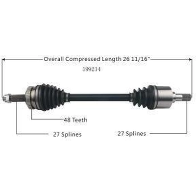 New CV Shaft by WORLDPARTS - 199214 pa2