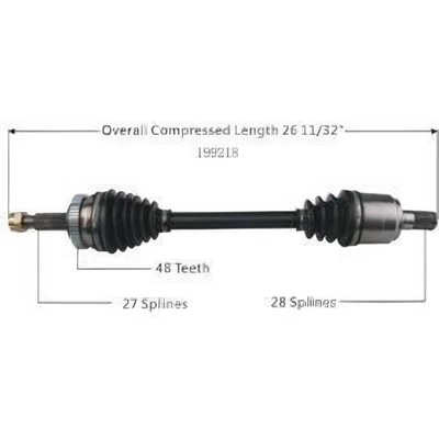 New CV Shaft by WORLDPARTS - 199218 pa2