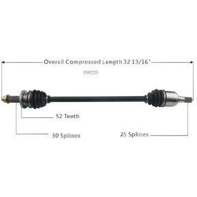 New CV Shaft by WORLDPARTS - 199225 pa2