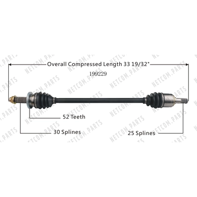 New CV Shaft by WORLDPARTS - 199229 pa1