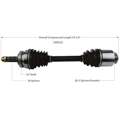 New CV Shaft by WORLDPARTS - 199242 pa2