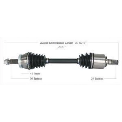 New CV Shaft by WORLDPARTS - 199287 pa3