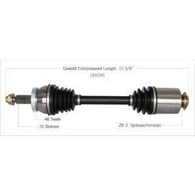 New CV Shaft by WORLDPARTS - 199290 pa1