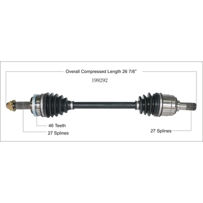 New CV Shaft by WORLDPARTS - 199292 pa2