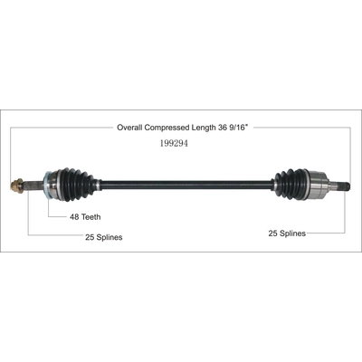 Arbre CV neuf by WORLDPARTS - 199294 pa1