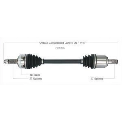 New CV Shaft by WORLDPARTS - 199306 pa3