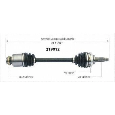 New CV Shaft by WORLDPARTS - 219012 pa1