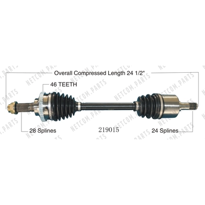 New CV Shaft by WORLDPARTS - 219015 pa2