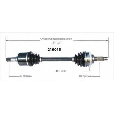 New CV Shaft by WORLDPARTS - 219015 pa3