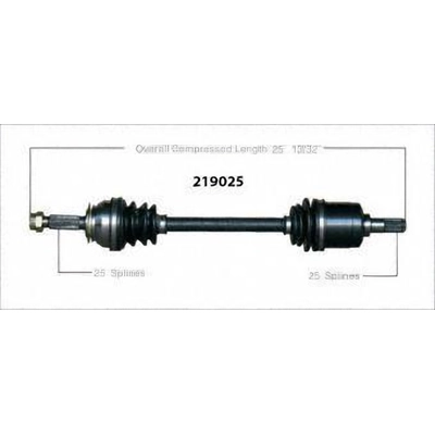 New CV Shaft by WORLDPARTS - 219025 pa2