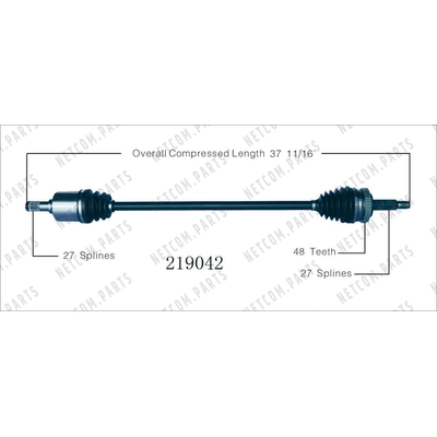 New CV Shaft by WORLDPARTS - 219042 pa2