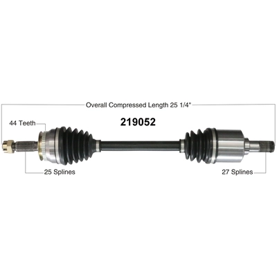 New CV Shaft by WORLDPARTS - 219052 pa2