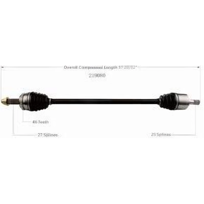 New CV Shaft by WORLDPARTS - 219080 pa2