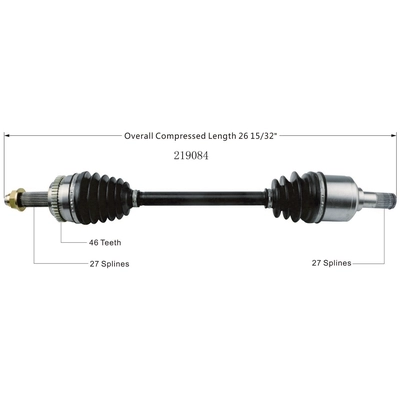 New CV Shaft by WORLDPARTS - 219084 pa1