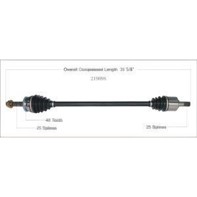 New CV Shaft by WORLDPARTS - 219098 pa3