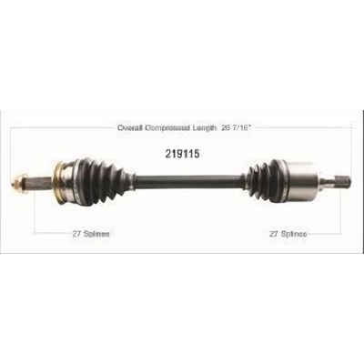 New CV Shaft by WORLDPARTS - 219115 pa1