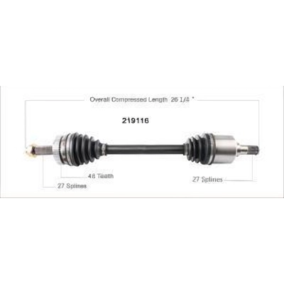 New CV Shaft by WORLDPARTS - 219116 pa1