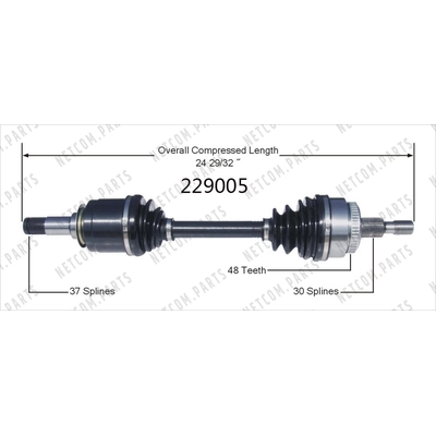 New CV Shaft by WORLDPARTS - 229005 pa1