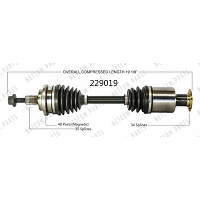 New CV Shaft by WORLDPARTS - 229019 pa1