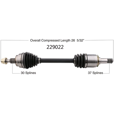 New CV Shaft by WORLDPARTS - 229022 pa2