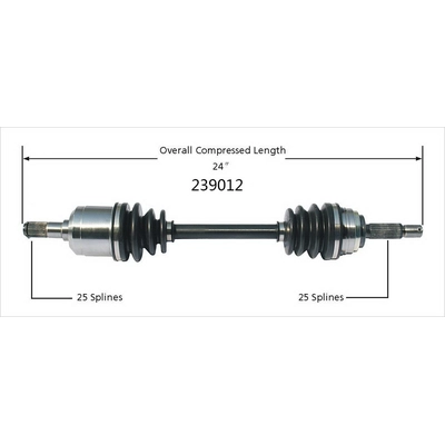 New CV Shaft by WORLDPARTS - 239012 pa2