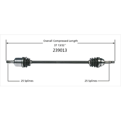 New CV Shaft by WORLDPARTS - 239013 pa3