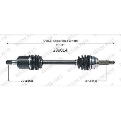 New CV Shaft by WORLDPARTS - 239014 pa1